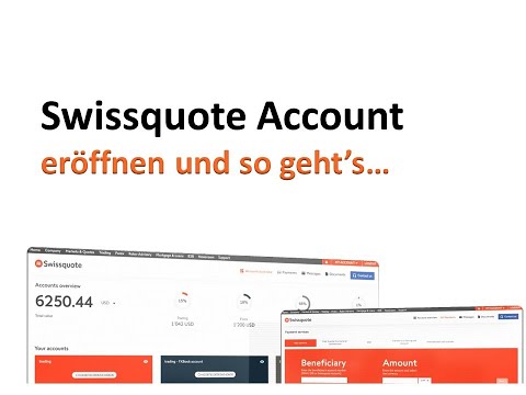 Swissquote bank account erstellen in 45 Sekunden und Demo Konto Swissquote Review