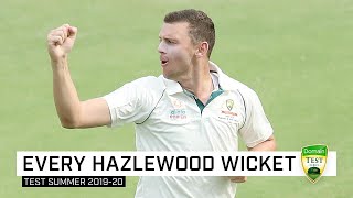 Every wicket: Watch all 11 of Hazlewood's wickets for the summer