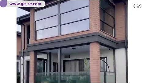 GZGY L-Shape Guillotine Window|Glass Wall System for Luxury House