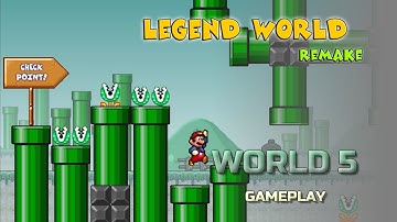 Mario Forever: Legend World Remake v2.0 - World 5 Gameplay