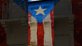 El mural de la Bandera de Puerto Rico y los Reyes Magos en Aguadilla