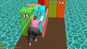 Fat Pusher  - Gameplay Walkthrough  Part 4 - Levels 31 - 40 (iOS, Android)