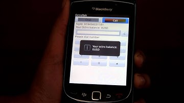 procedure for sip call on octrotalk on blackberry