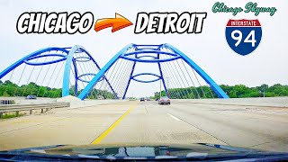 Driving From Chicago IL to Detroit MI on interstate 94 | Chicago Skyway ( toll )| I 94