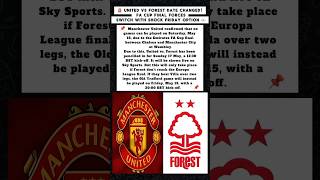 United vs Forest Date Changed! FA Cup Final Forces Switch With Shock Friday Option 👀 🚨#shorts