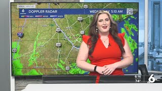 WEDNESDAY: Clearing skies and tame afternoon heat