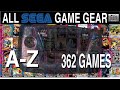 All sega game gear games az  362 games  compilation