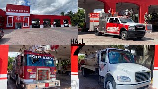 Estación de Bomberos de Playa Del Carmen - Station visit, Apparatus,   Bonus Clips!