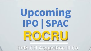 Upcoming IPO - $ROCRU