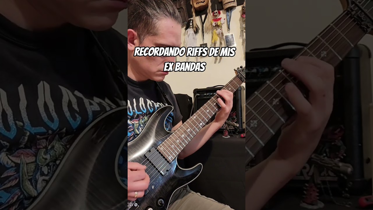 Recordando y practicando riffs de mi ex banda 