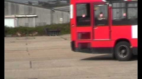 UK bus driving test  reversing exercise