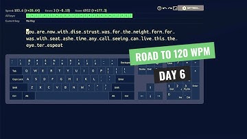 My Touch Typing Progression Journey | Road to 120 WPM | Day 6 Practice Session