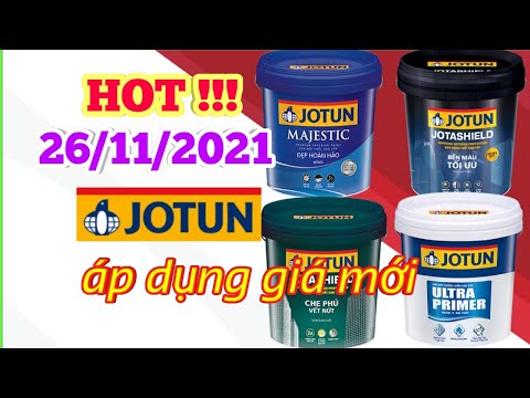 Video Bảng giá sơn Jotun mới nhất áp dụng Tháng 11.2021 |... - youtube
