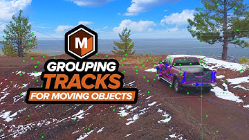 Mocha Pro Camera Solve - Grouping Tracks for Moving Objects