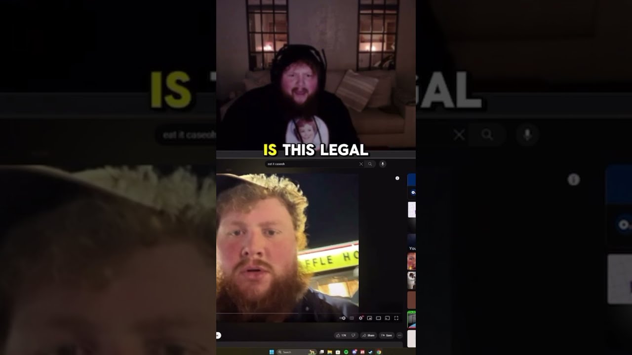 Caseoh Reacts To AI Cover Eat It Funny Memes Clips Shorts