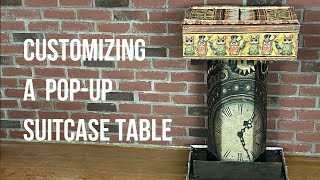 Pop Up Suitcase Table Customized