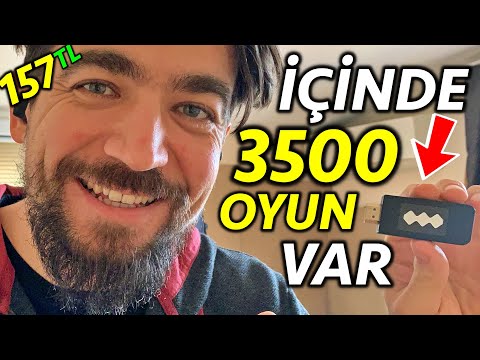 EFSANE OYUN KONSOLU! 3500 OYUNLU RETRO ARCADE TAŞINABİLİR ATARİ Sunix 4K HD Oyun Konsolu