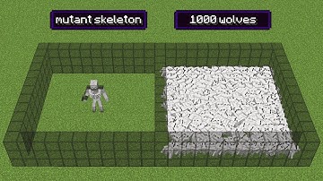 1000 wolves vs mutant skeleton (who will win?)