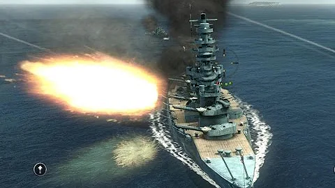 Yamashiro battleship vs USS South Dakota heavy battle (GAME)