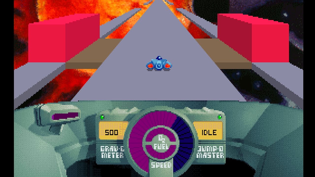 SkyRoads Longplay (PC DOS) [4K]