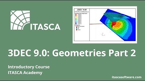 3DEC 9.0 Geometry Tutorial Part 2 | Editing and Refining Model Geometry