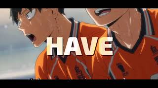 Haikyuu Anime Let The World Burn Edit