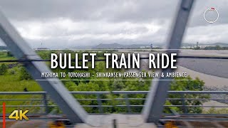 Bullet Train Ride | Tokaido-Sanyo Shinkansen Passenger View (Mishima to Toyohashi, Japan) | OmniHour