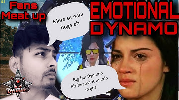 DYNAMO EMOTIONAL MOMENTS || FANS MEETUP || INTENSE GAMEPLAY PUBG VIDEO BY DYNAMO