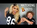 MAMA AND SON MATCHING OUTFITS! | LESARA