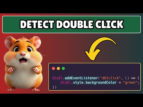 How to Detect Double Click in Javascript