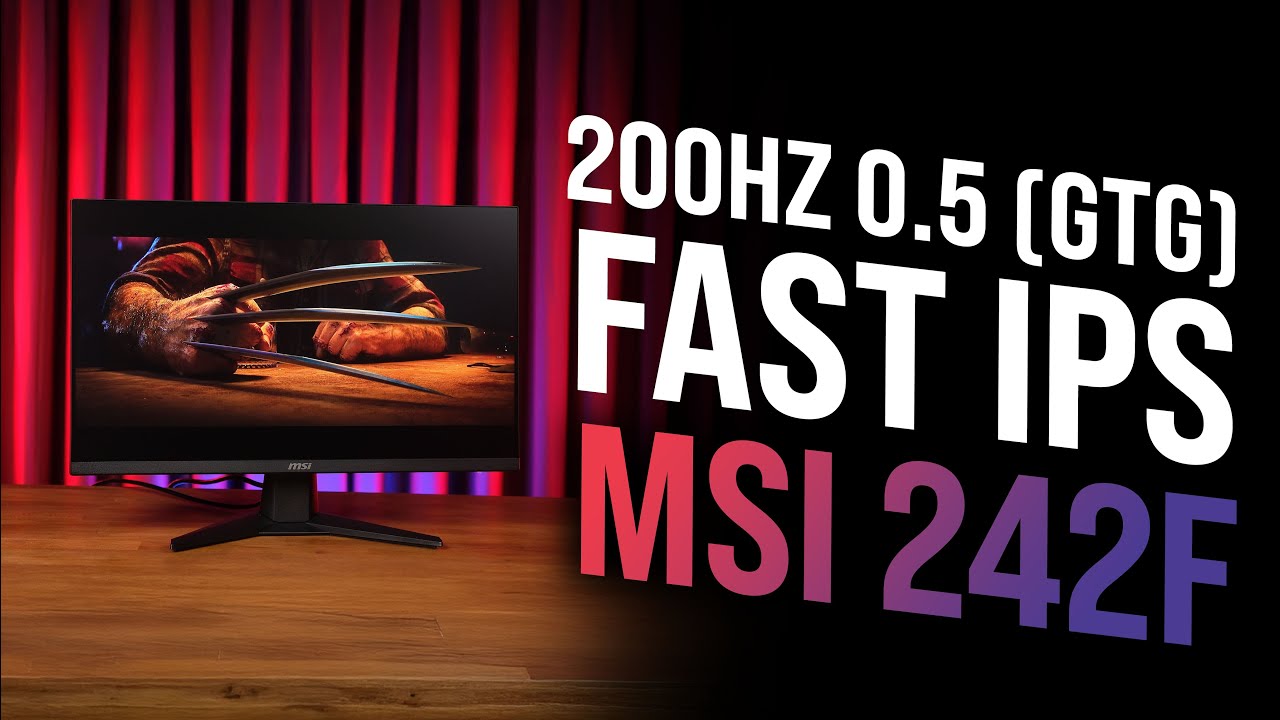 MSI MAG 242F 23.8" 200Hz 0.5ms HDMI DP FreeSync Premium FHD Rapid IPS Gaming Monitör