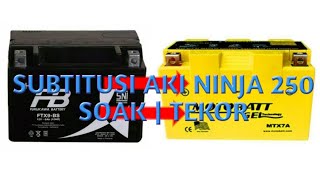 Subtitusi Aki Ninja 250 FI Ketika Tekor / Soak - Motobatt