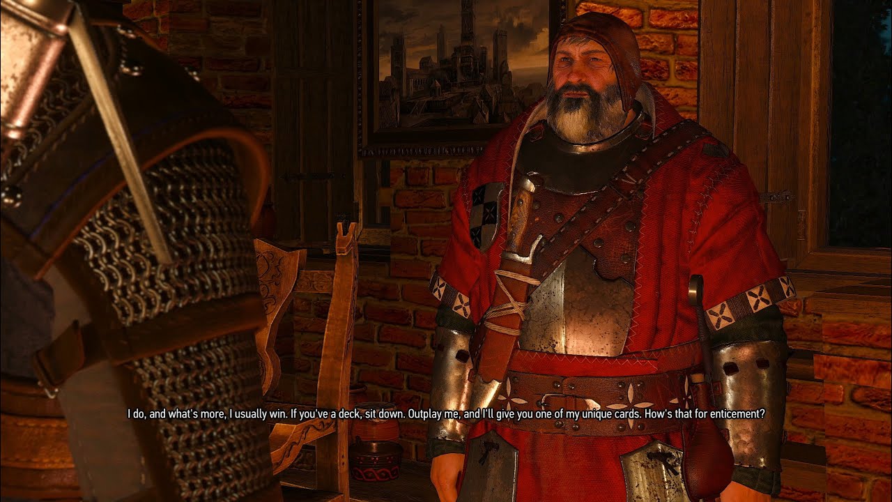 the witcher 3 gwent with bloody baron youtube