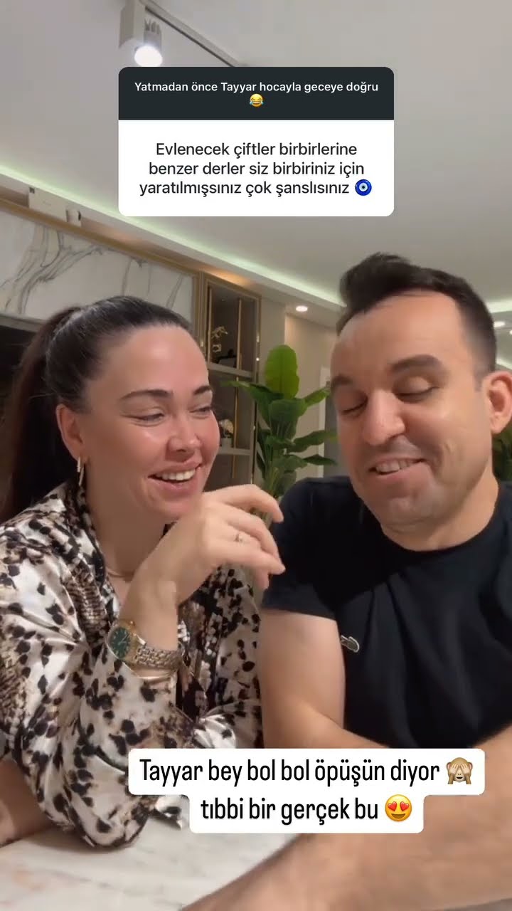 Tayyar bey bol bol öpüşün diyor tıbbi bir gerçek bu?❤️