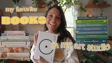 Favorite Books in my Art Studio 📚☕