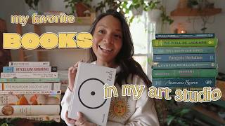 Favorite Books in my Art Studio 📚☕