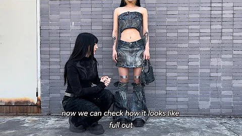 How to  dress this 6 in 1 denim skirt