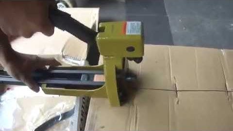 832348 Manual carton box stapler operation instruction AIM TOOLS LONDON