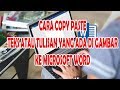 Cara Mudah Copy Paste atau Menyalin Teks/Tulisan yang ada di Gambar ke Microsoft Word