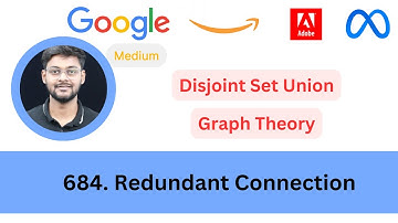 LeetCode 684 Redundant Connection | Disjoint Set Union | Graph Theory Essential