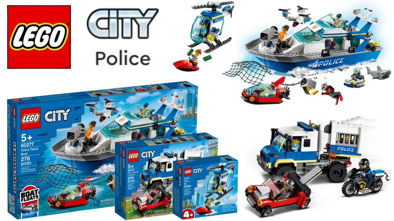 Lego 60275 60276 60277 City Police Speed Build Compilation 2021 - YouTube