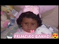 ROTINA DO PRIMEIRO BANHO DA BEBÊ REBORN JÚLIA ✨🛁