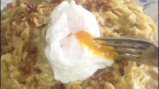 Indomie Carbonara with Poached Egg #indomie