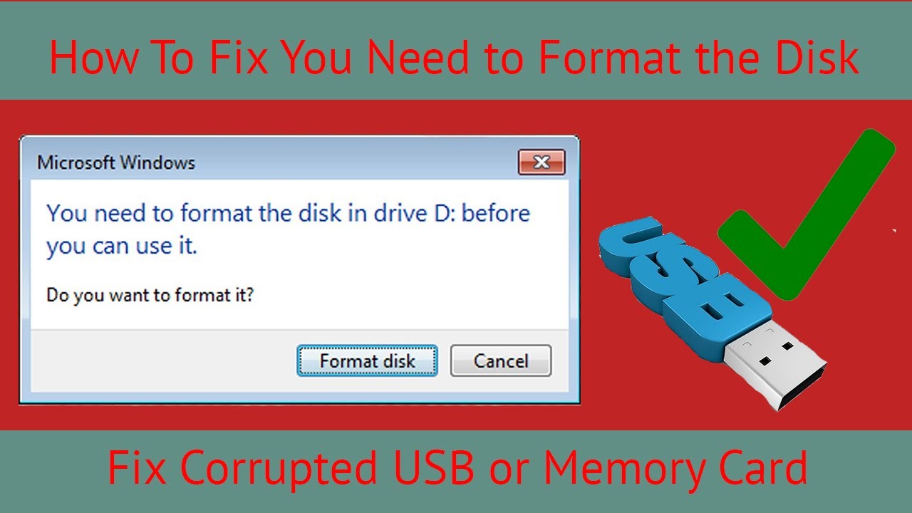 fix usb drive format - repair usb drives windows 10