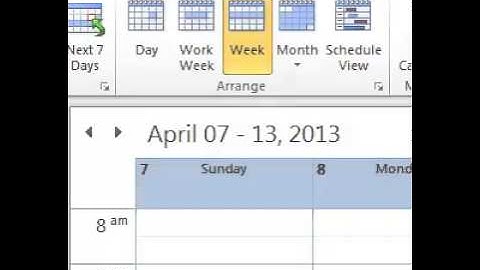 Outlook 2010 Calendar Time Scale - How To Adjust the Time Scale in the Outlook 2010 Calendar