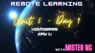 8th: Unit 5 - Day 9 (Histograms day 1)