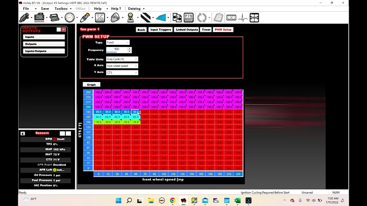Holley efi inputs and outputs setup and suggestions