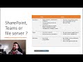 3 SharePoint, Teams, or file server