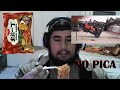 Haciendo el reto del ramen picante en directo