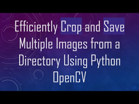 Efficiently Crop and Save Multiple Images from a Directory Using Python OpenCV